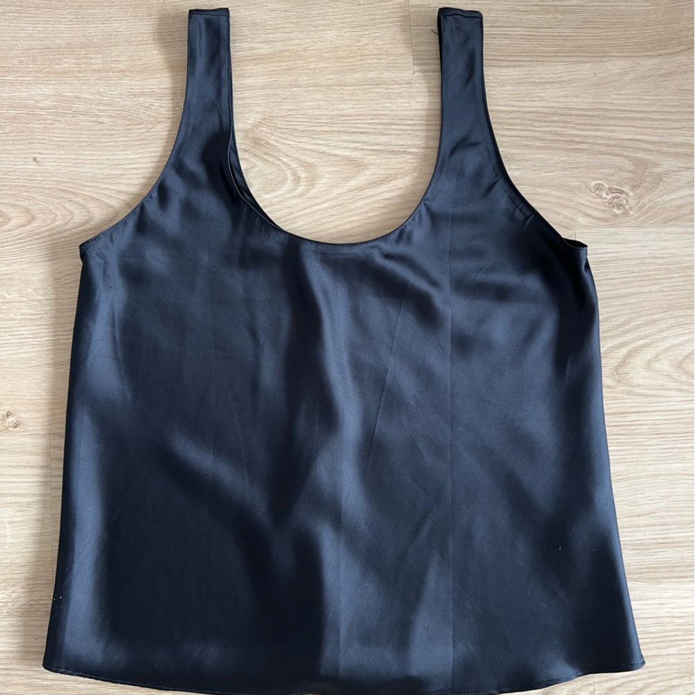 Abercrombie & Fitch Black Satin Tank Top
